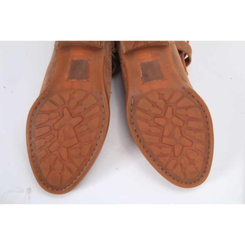 Born Kamilla Boots bootie back zip leather tan women shoes size 7 M - Picture 11 of 13